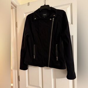 Liverpool Los Angeles Women's Black Moto Jacket Size M